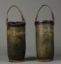 Pair of Painted Leather Fire Buckets