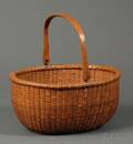 Oval Nantucket Basket with Swing Handle