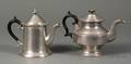 Two Pewter Teapots