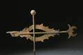 Cast Zinc and Sheet Copper Arrow Weathervane with Pointing Hand