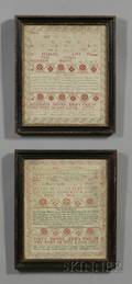Pair of Needlework Samplers