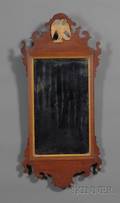Federal Mahogany and Gilt Gesso Mirror with Eagle