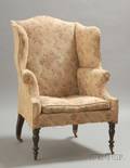 Federal Mahogany Upholstered Easy Chair