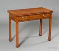 Chippendale Mahogany Carved Game Table with Drawer