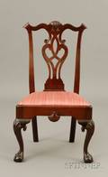 Chippendale Mahogany Shellcarved Side Chair