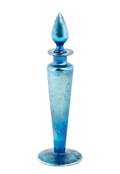 Steuben Blue Aurene Standing Cologne Bottle 1414