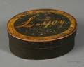 Small Painted Oval Wooden Box