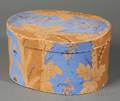 Wallpapercovered Oval Bandbox