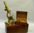 Brass Zentmayers Intermediate Stand Microscope