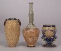 Three Doulton Stoneware Vases