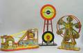 Three Lithographed Steel Toys