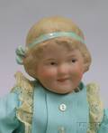 Heubach Shoulder Head Bisque Coquette Character Girl