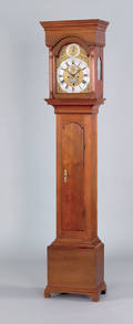 Chester County Pennsylvania Queen Anne walnut tall case clock mid 18th c