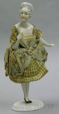 Articulated Porcelain Pin Cushion Lady