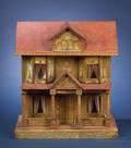 Bliss TwoStorey Lithographed PaperonWood Dollhouse