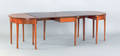 Pennsylvania or Maryland Federal mahogany three part dining table ca 1800