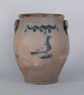 American six gallon stoneware crock early 19th c
