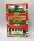 Three Boxed LGB Rolling Cars