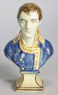 Pratttype Pearlware Bust of Napoleon