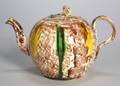 Staffordshire Lead Glazed Creamware Teapot and Cover