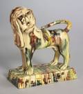 Staffordshire Lead Glazed Creamware Lion