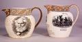 Two Wedgwood Queens Ware Commemorative Jugs