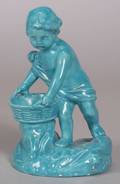 Wedgwood Turquoise Glazed Figure of a Boy