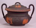 Wedgwood Black Basalt Sugar Bowl and Cover