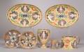 Seven Wedgwood Pearlware Chrysanthemum Pattern Items