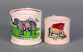 Two English pearlware childs mugs 19th c