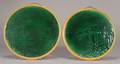 Two Wedgwood Trembley Majolica Roundels