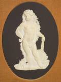 Wedgwood Black Jasper Dip Plaque