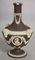 Wedgwood Brown Jasper Dip Barber Bottle