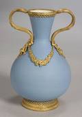 Wedgwood Ormolu Mounted Light Blue Jasper Dip Vase