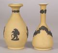 Two Wedgwood Yellow Jasper Dip Vases