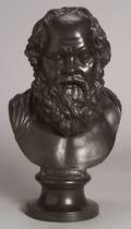 Wedgwood  Bentley Black Basalt Library Bust of Socrates