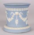 Wedgwood Solid Light Blue Jasper Drum Base