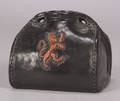 Royal Doulton Lambeth Black Leather Ware Bottle