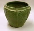Weller Pottery Arts  Crafts Matte Green Glazed Jardiniere