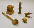 Five Carved Wooden Items