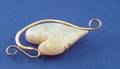 14kt Gold and White Opal Heart Brooch Sherry Sapino