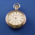 Elgin Silverode Cased Open Face Pocket Watch