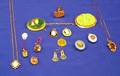 Group of Antique Gold and Gilt Hardstone Ivory Enamel and Gemset Items