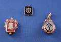 Three Victorian Gold and Monogrammed Agate Fobs