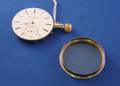 Edouard Beguelin 16jewel Pocket Watch Movement and Enamel Dial