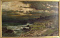 Oil on canvas coastal scene