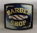 Foil and reverse painted Barber Shop sign
