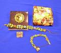 Two Michal Negrin Signed Bracelets and a Brooch and a Ayala Bar Signed Mosaic Brooch 