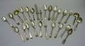 Large Group of Silver and Coin Flatware Items