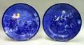 Pair of Cauldon Blue and White Transfer George WashingtonAmerican Revolution Decorated Platters